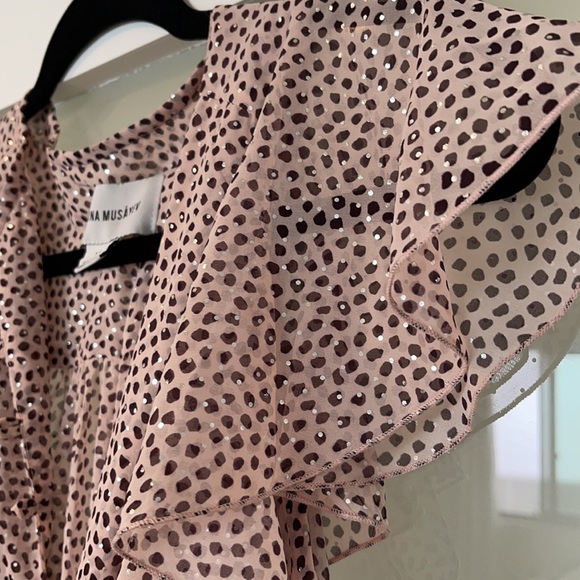 Sabina Musayev Michelle Dress Dotted Peach XS! - Picture 8 of 8